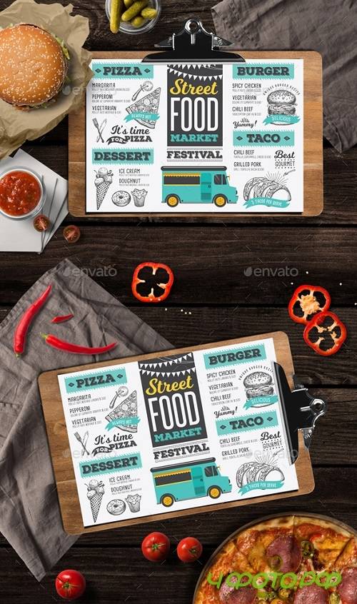 Food Truck Menu 20043109