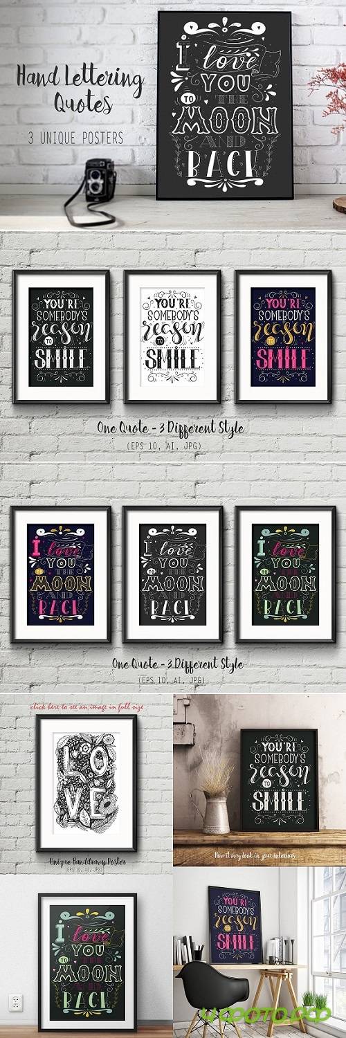 Hand Lettering Romantic Quotes 1243650