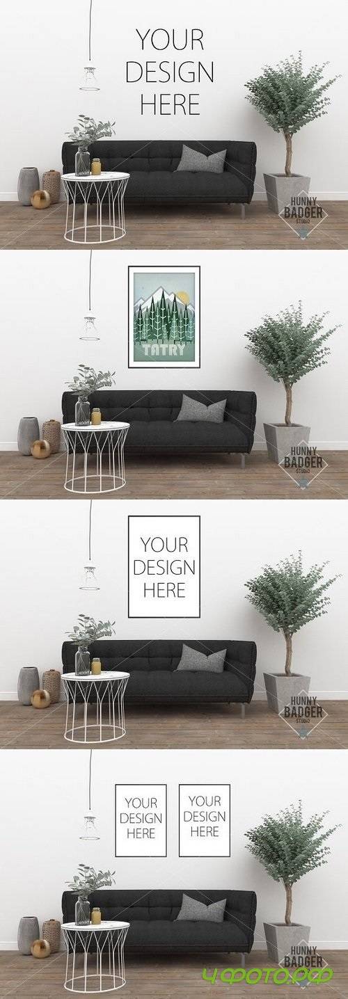 Wall art mockup - poster mockup 1243282