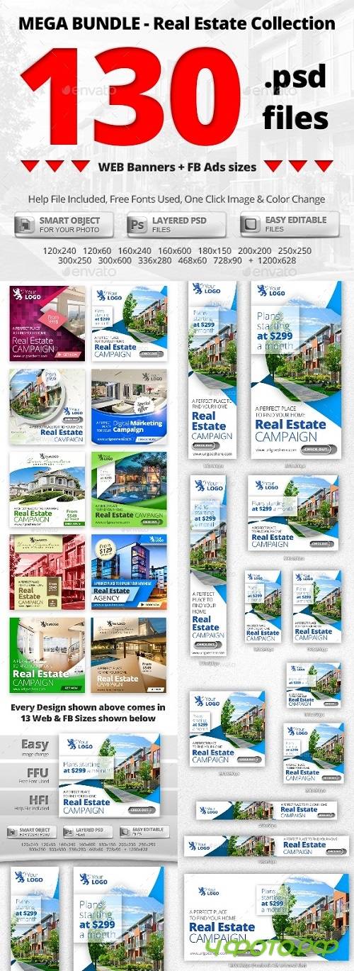 10 in 1 Real Estate Web & FB Banners - MEGA Bundle 3 19578686