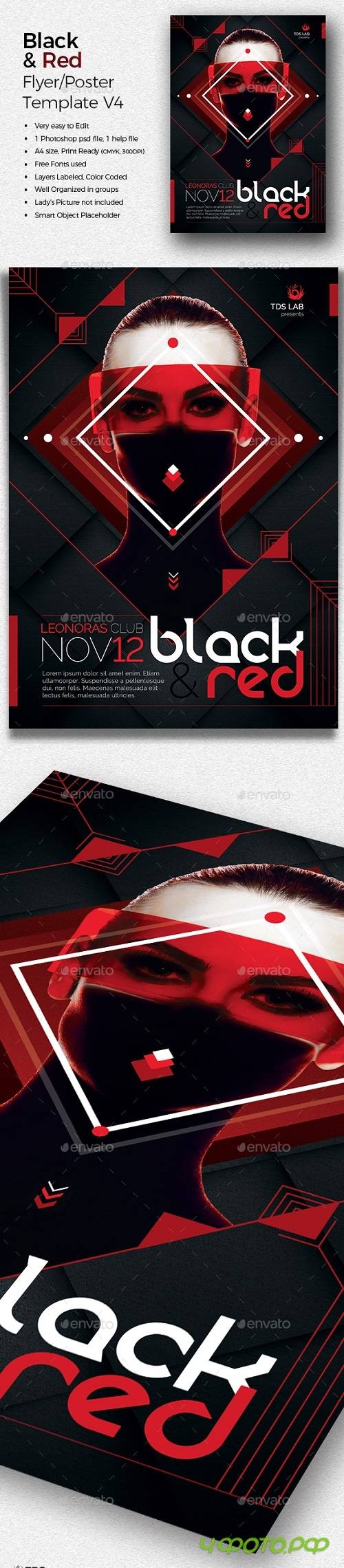 Black and Red Flyer Template V4 20136363