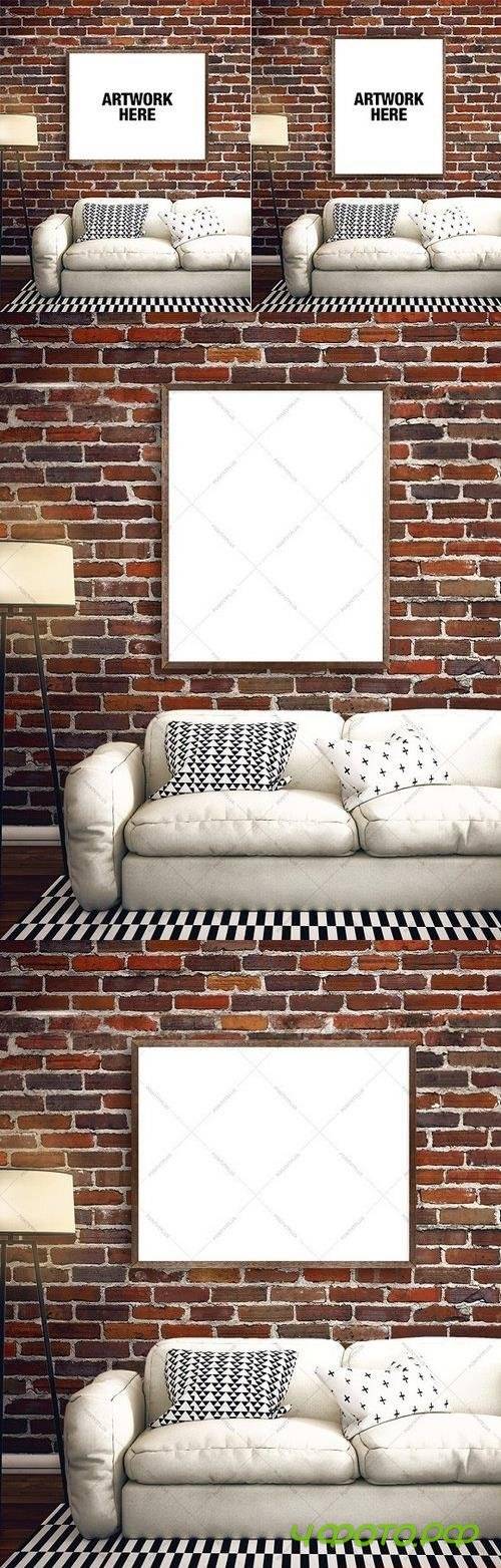 Frame Mockup Industrial Interior - 962734