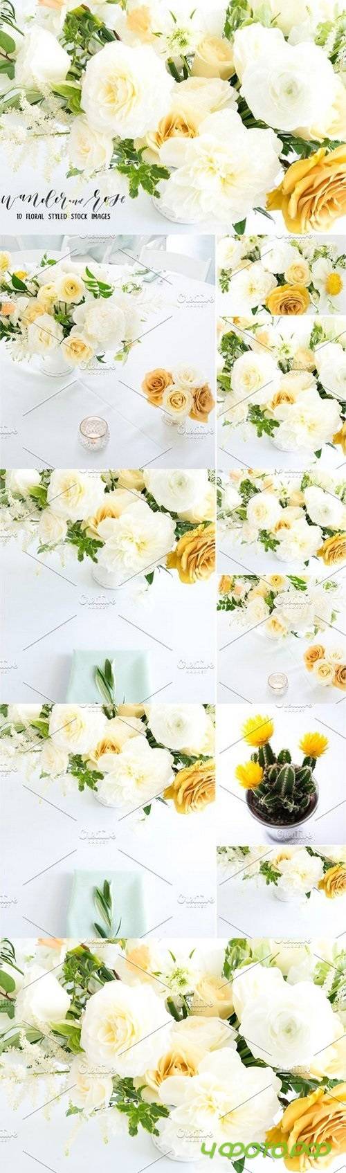 Yellow Flower Styled Stock Bundle 1519400