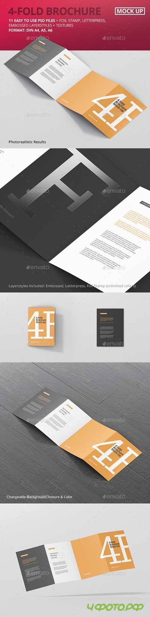 4-Fold Brochure Mockup - Din A4 A5 A6 20204788