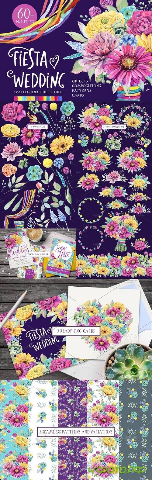 FIESTA WEDDING watercolor set 1703179