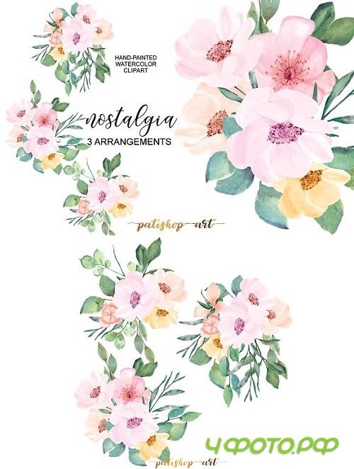 Blush & Pink Wild Rose Clip Art 1720519