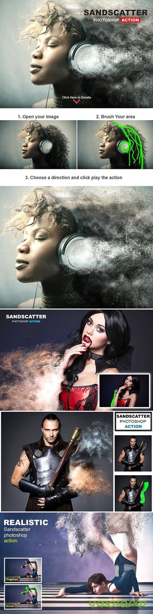 Sand Scatter Photoshop Action 1738974