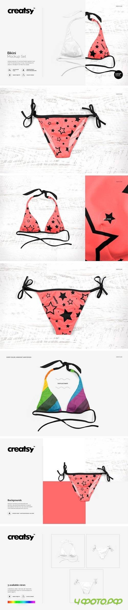 Bikini 2 Mockup Set 1726239
