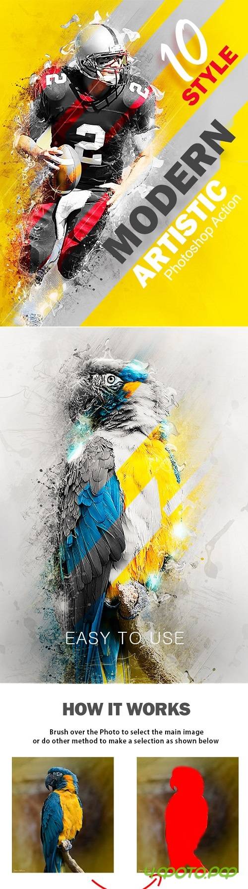 Modern Artistic Photoshop Action 20381155