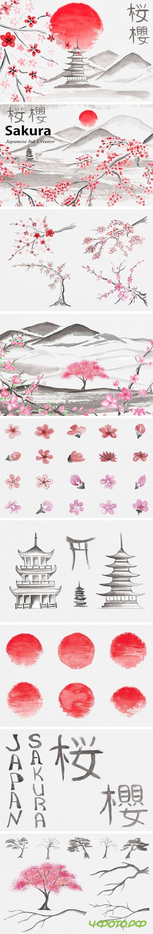 Sakura. Japanese Ink Creator 1722750