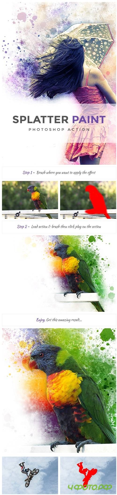 Splatter Paint PS Action 20415423