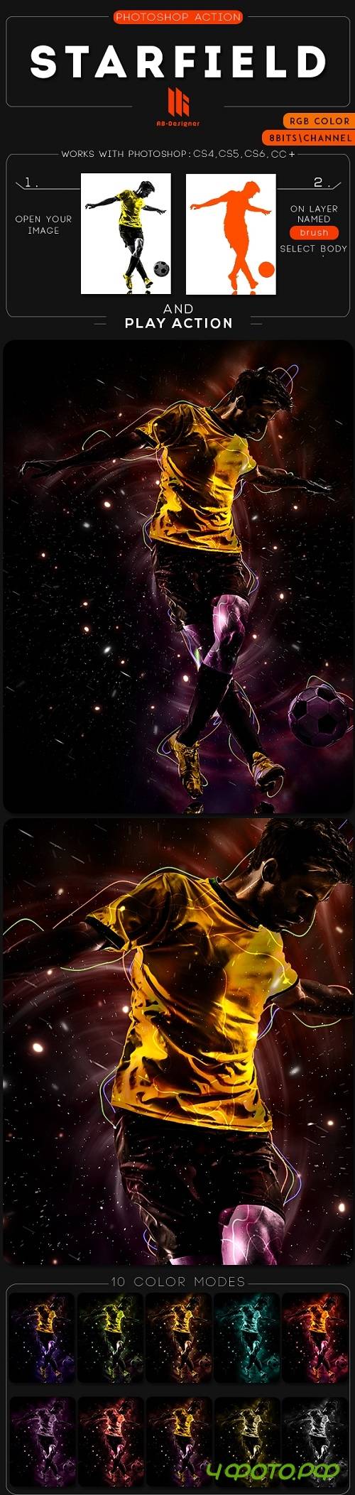 Starfield Photoshop Action 20458071