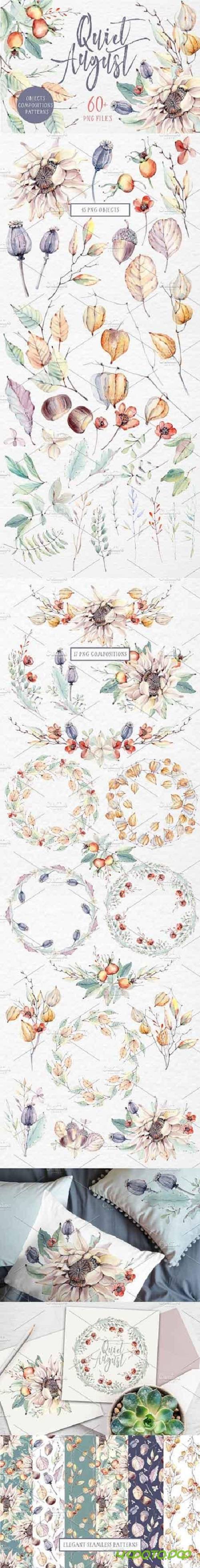 QUIET AUGUST watercolor set 1737016