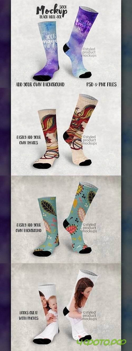 Sublimation Sock Mockup 1745577