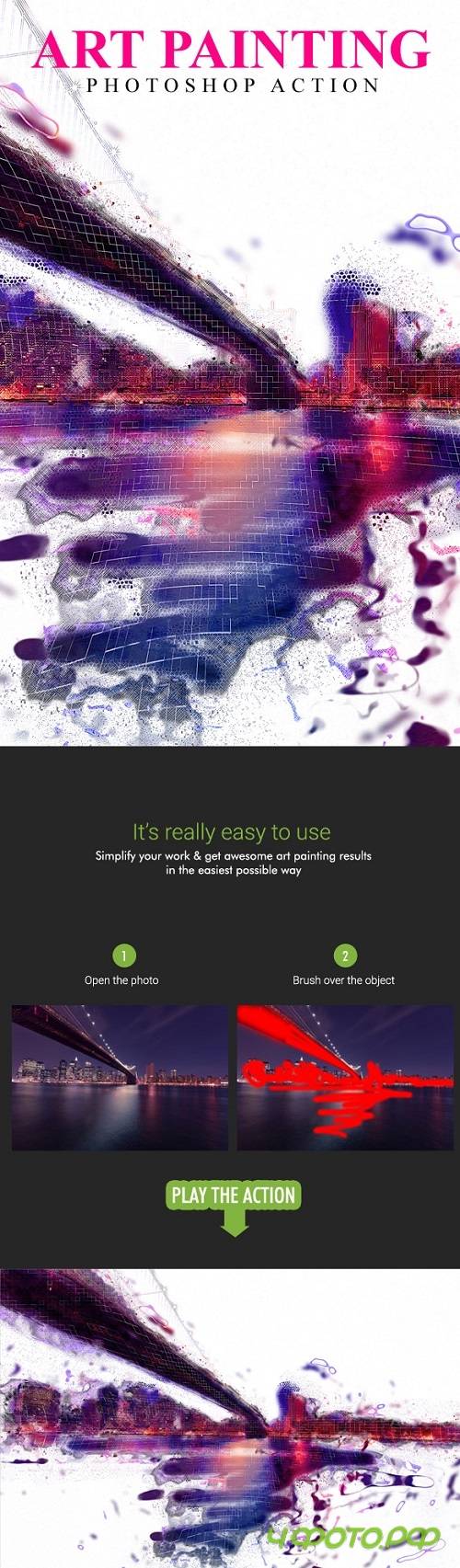 Art Painting Photoshop Action - 20562796