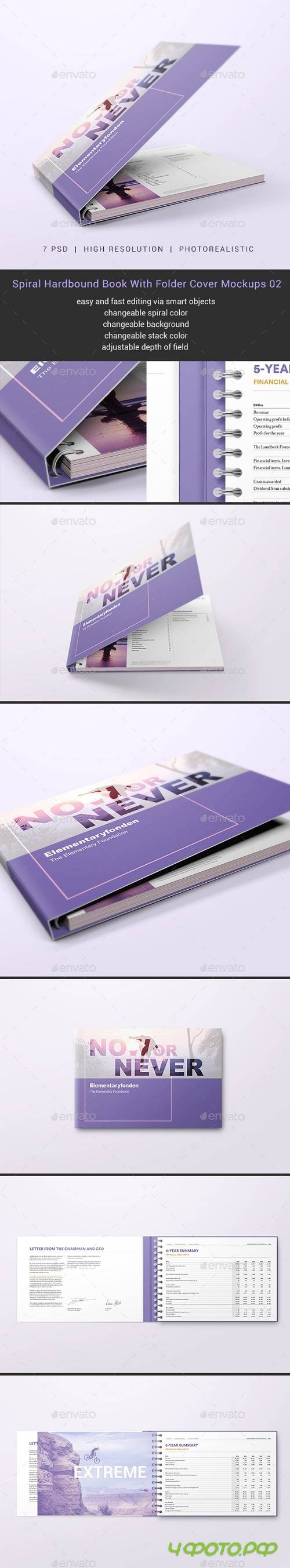 Spiral Hardbound Book With Folder Cover Mockups 02 20591831