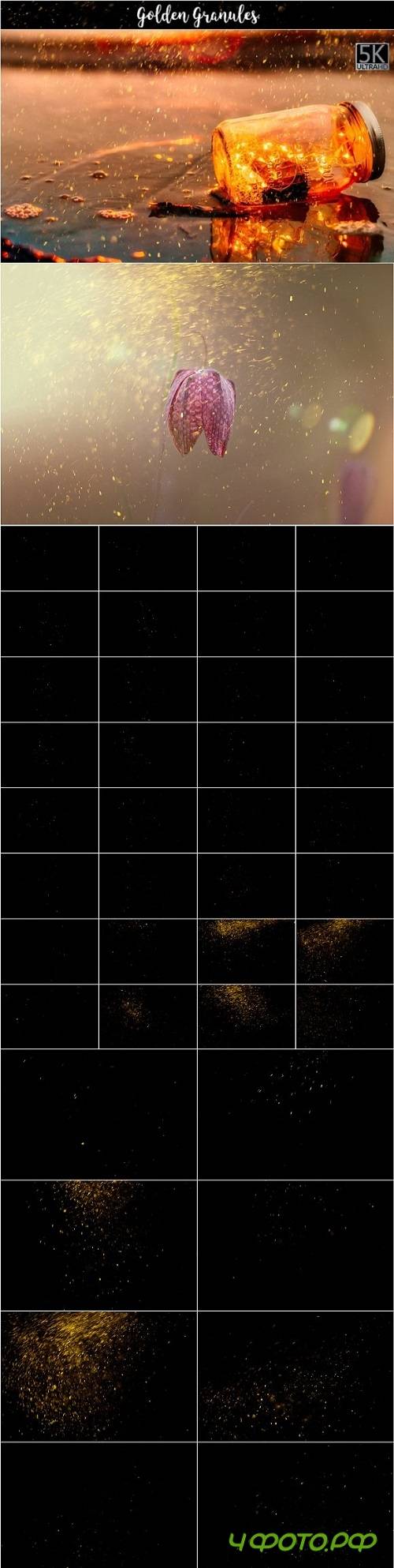 5K Golden Granules Overlays - 1810195 5K Golden Granules Overlays - 1810195