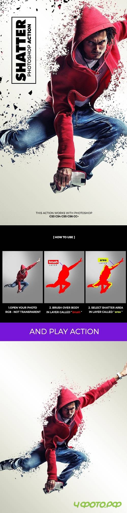 Shatter Photoshop Action 20604738
