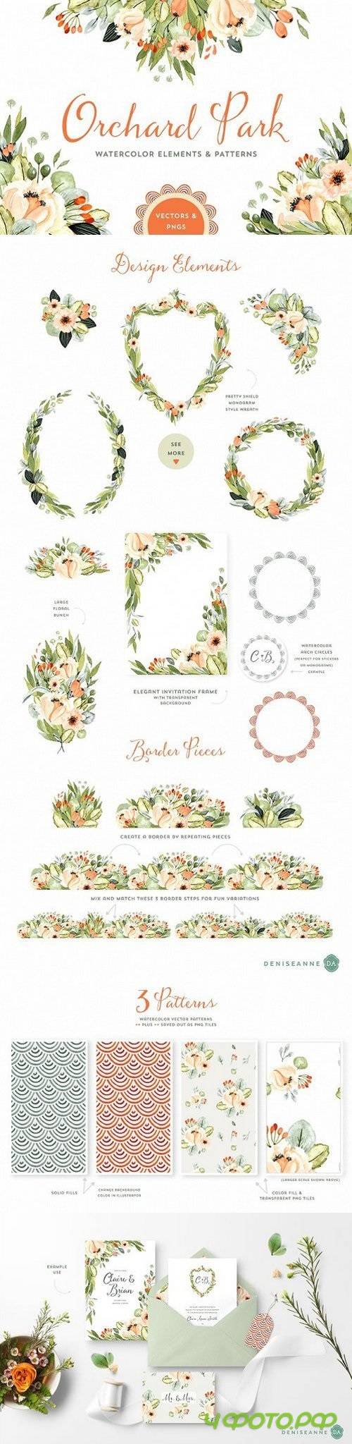 Orchard Park Watercolor Florals 1721607 Orchard Park Watercolor Florals 1721607