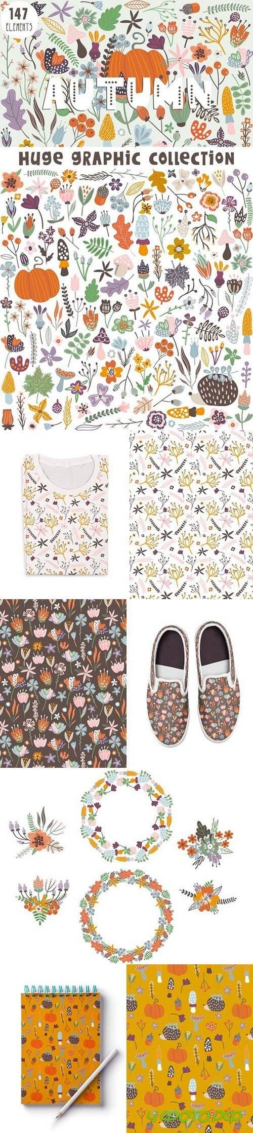 Autumn graphic collection 1790087