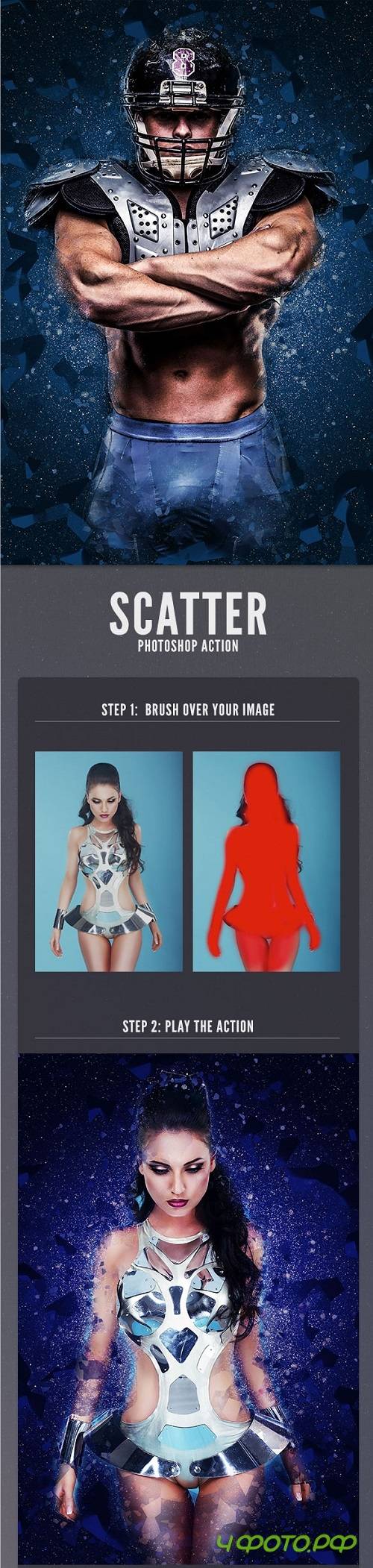 Scatter Photoshop Action 17915029