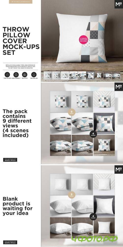 The Lumbar Pillow Cover Mock-ups Set - 2043794