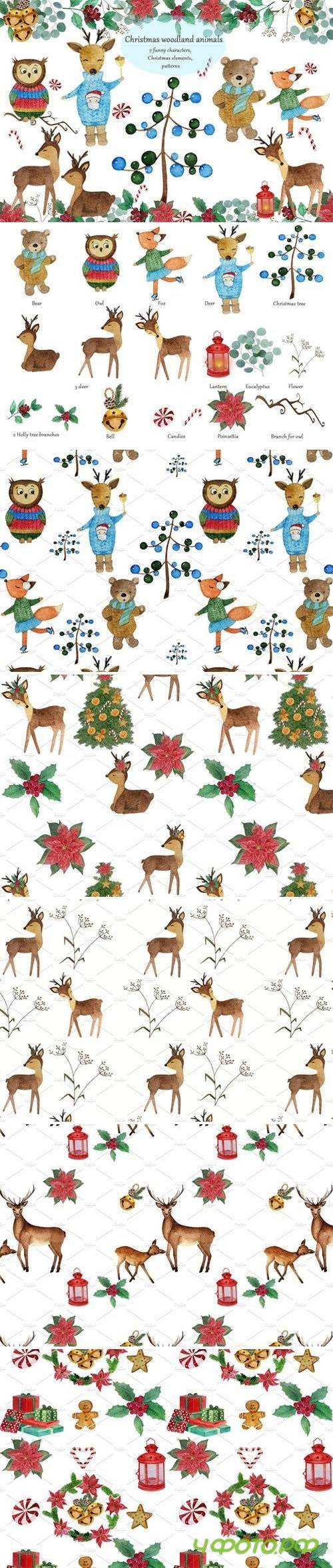 Christmas woodland animals 2072940