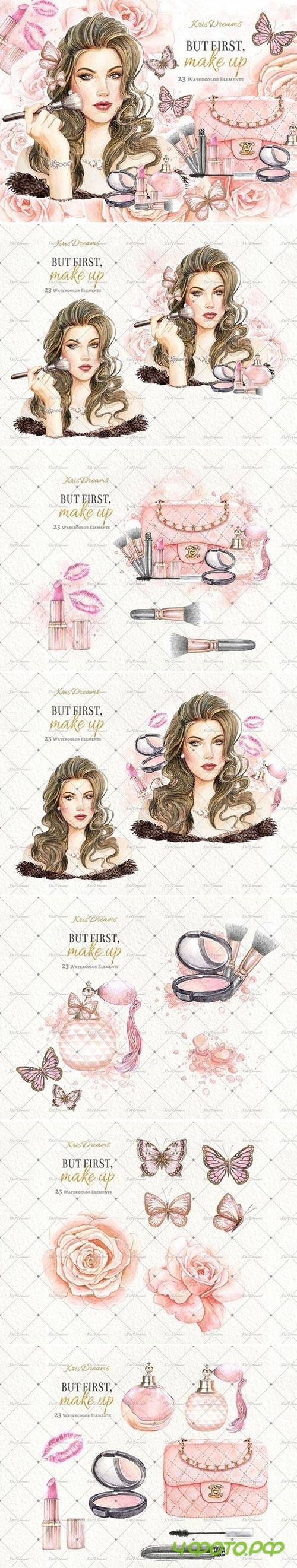 Make Up Clipart Set 2137694