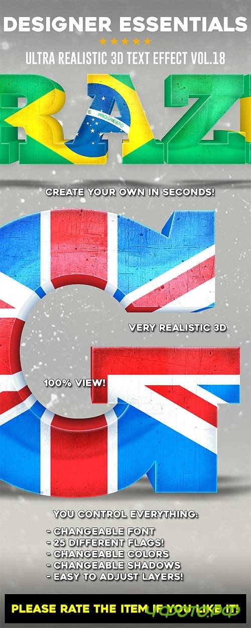 Designer Essentials Ultra Realistic 3D Text Effect Vol.18 21242799