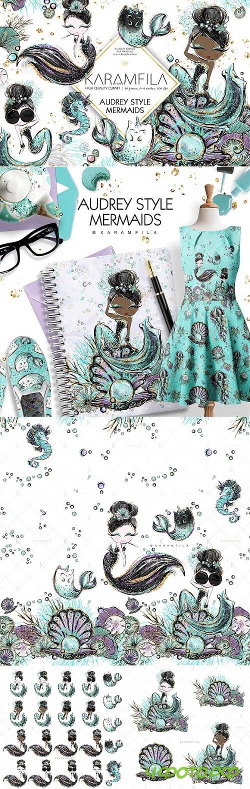 Audrey Hepburn Style Mermaids 2218733