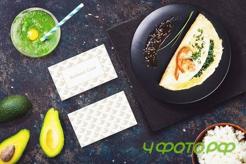 Sushi Bar Business Card Mock-up #1 2102848