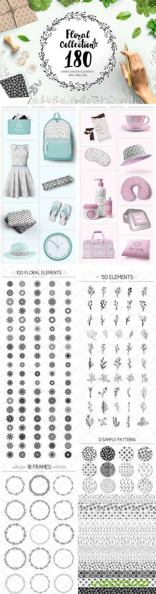 Hand Drawn Floral collection 2300833