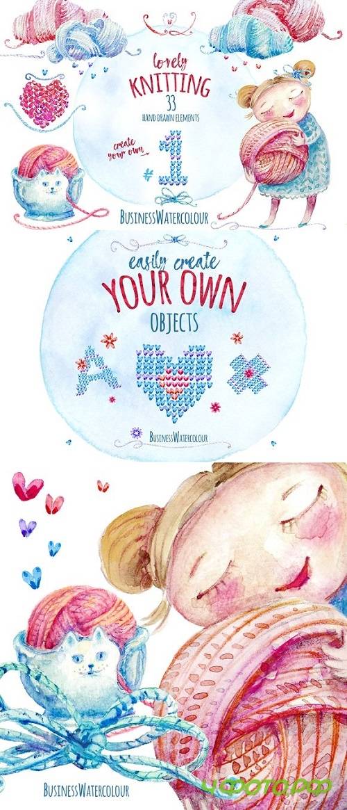 Lovely Knitting Clipart #1 2340015
