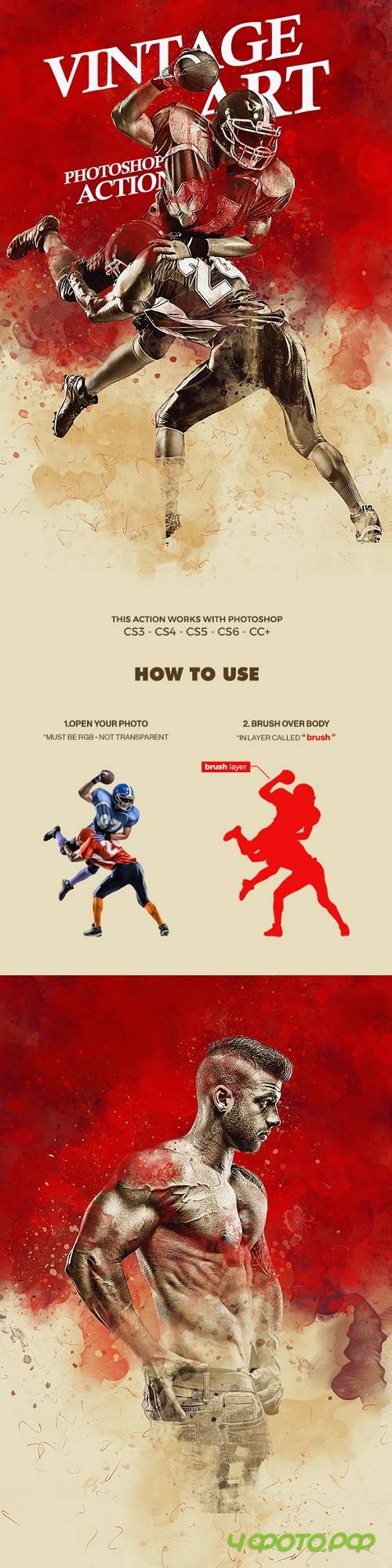 Vintage Art Photoshop Action 21631661