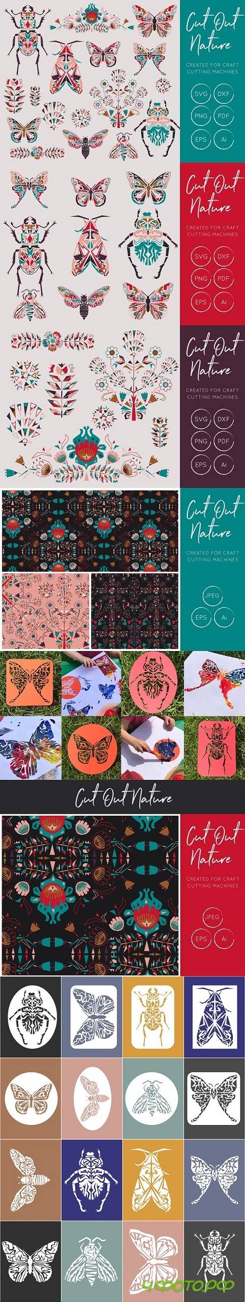 Butterflies and Beetles SVG Bundle - 2353224