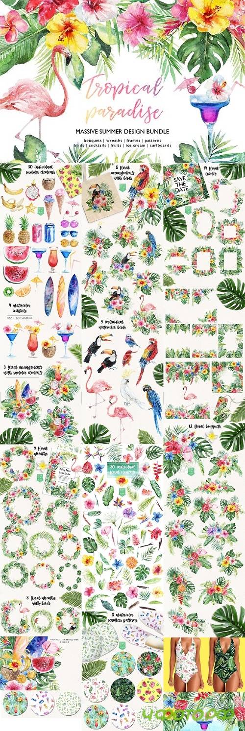 Tropical Paradise - Design Bundle 1703821