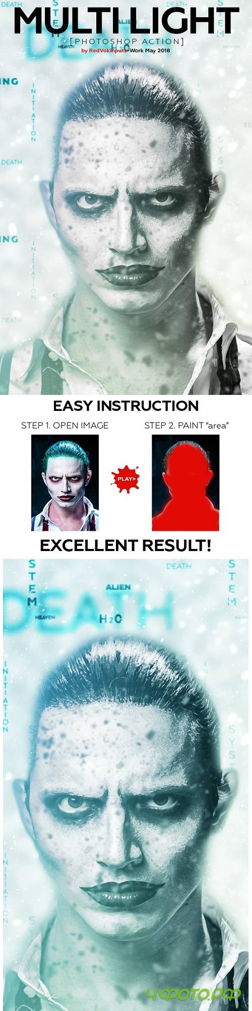 Multi Light Photoshop Action 21946895