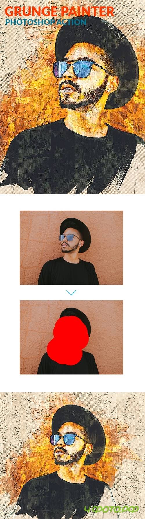 Grunge Painter Photoshop Action 22217565