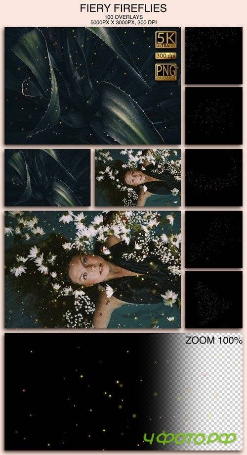 Fiery Fireflies Overlays - 000180