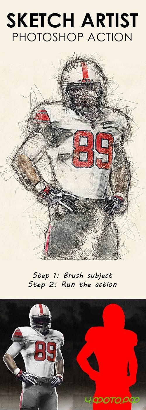 Sketch Artist Photoshop Action 15314471