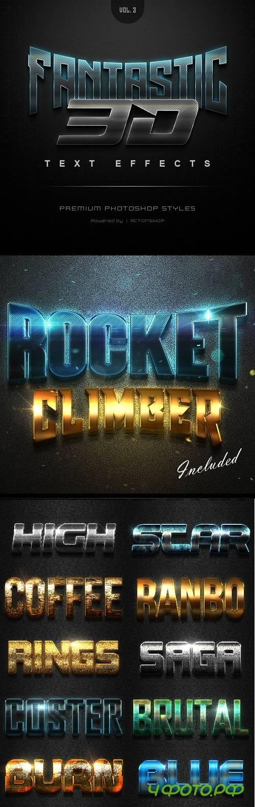 Fantastic 3D Text Effects Vol.3 21404969