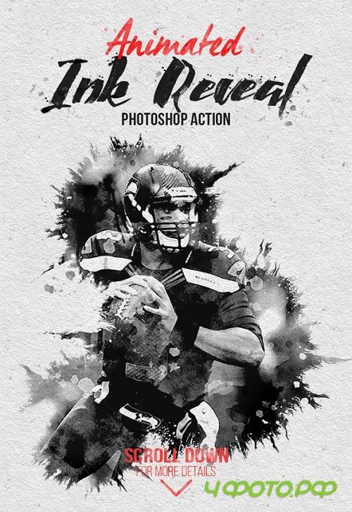 Animated Ink Reveal Photoshop Action - 22113981