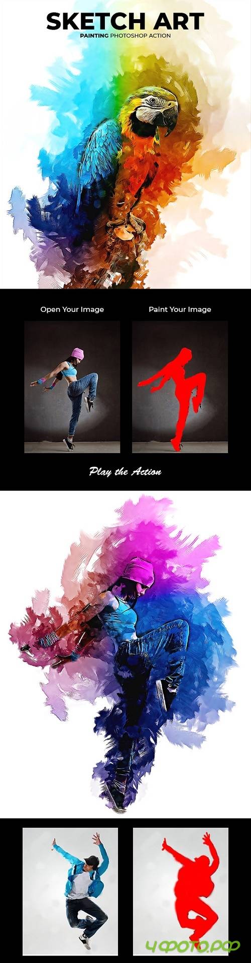 Sketch Art Painting Photoshop Action 22437485