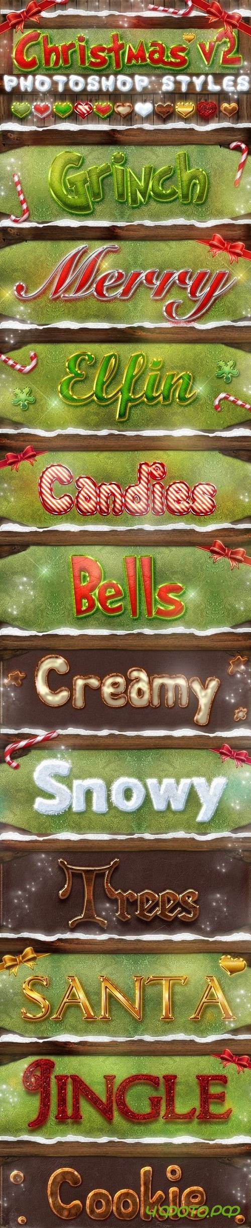 Christmas Photoshop Styles V2 - 3370841