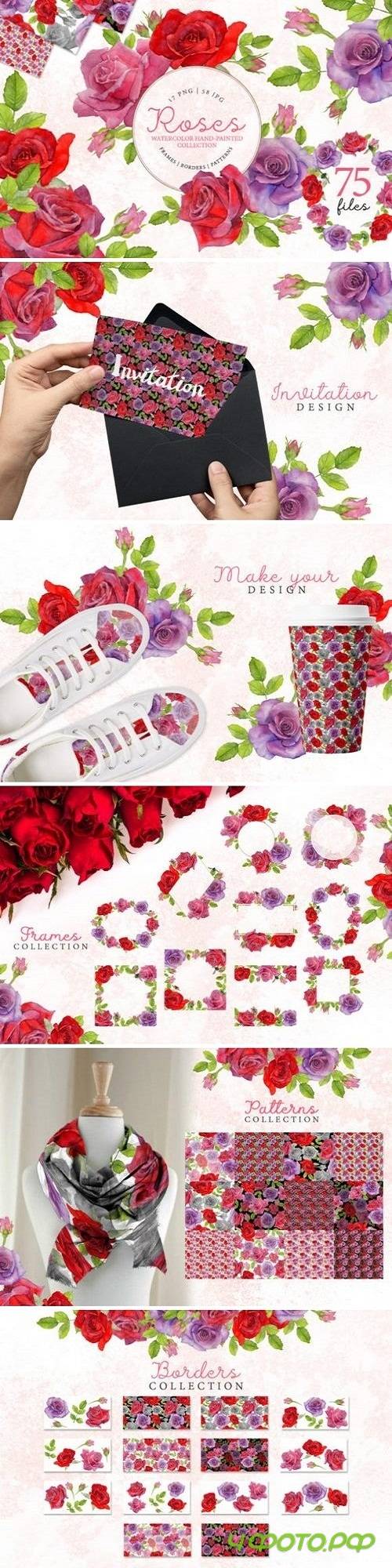 Red rose elegant Watercolor png 3318038