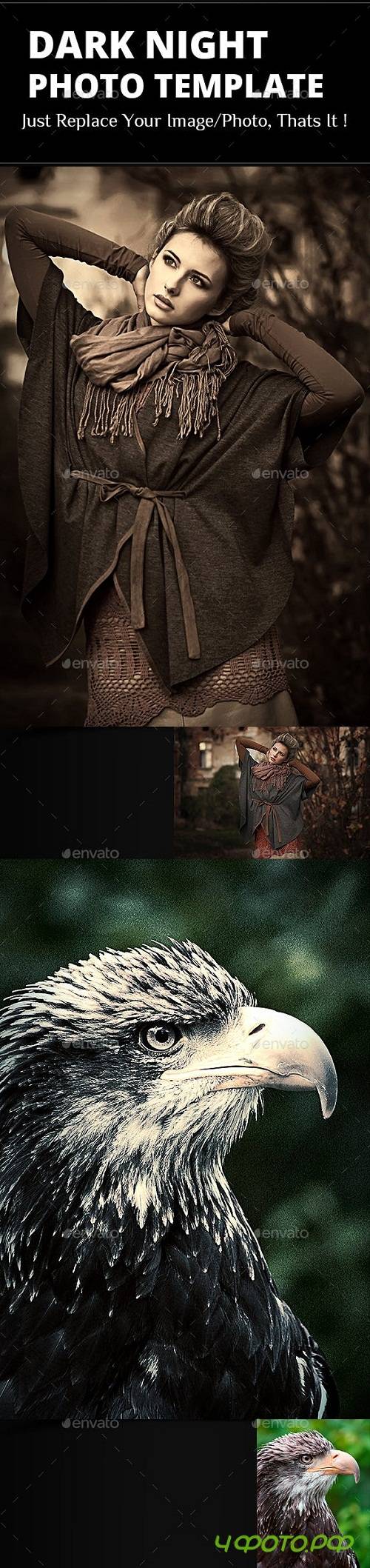 Dark Night Photo Template 23039788