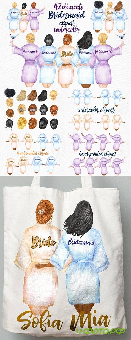 Wedding Robes Clip Art - 3403472