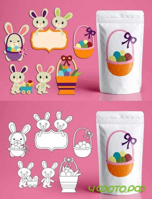Easter basket and bunny