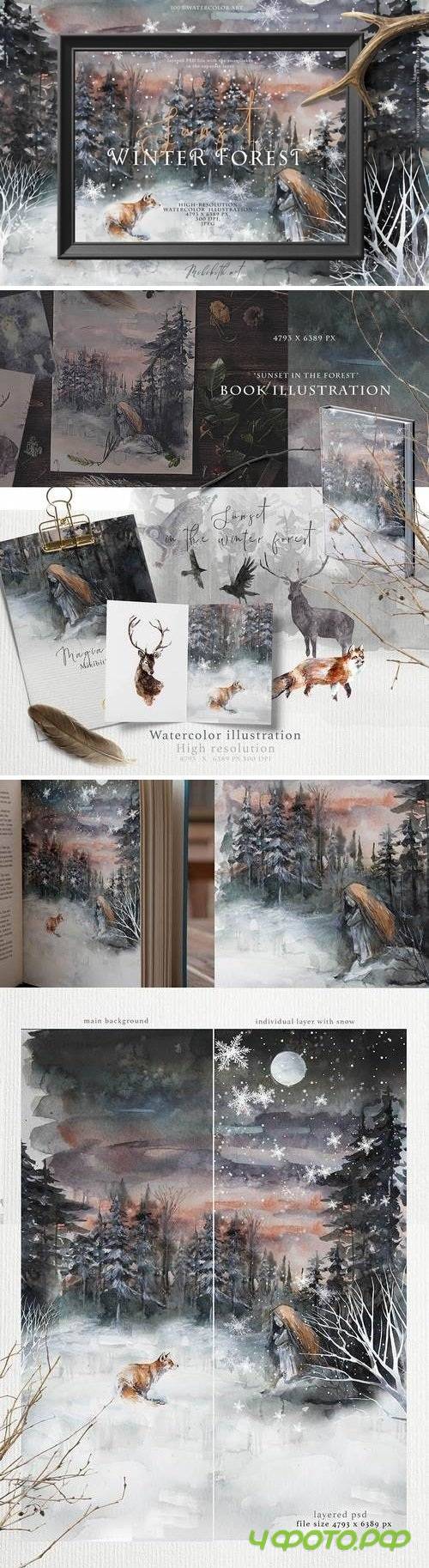 Book illustration psd, jpeg