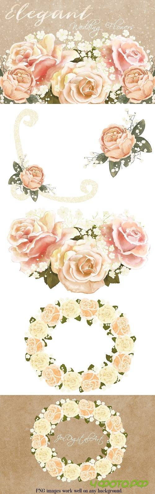 Elegant Wedding Flowers - 204396 Elegant Wedding Flowers - 204396
